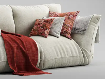 floor sofa anise  3D model