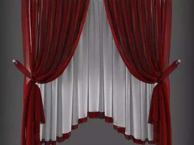 Curtain 3D model 294 Low-poly 3D model