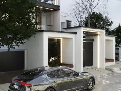 exterior scene  Low-poly 3D model