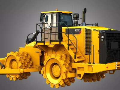 825K Soil compactor 3D model