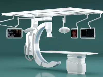 C-Arm X-Ray Machine 3D model