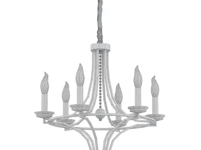 Glendale light chandelier in gold 3D model