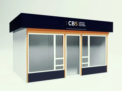 Mini-Mart 3- Shopping pavilion 3D model
