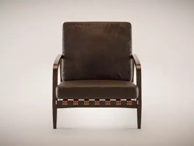 Lounge Armchair - Photorealistic 3D Model Low-poly 3D model
