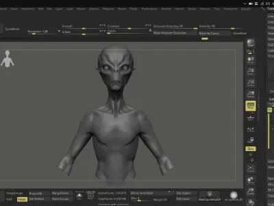 Creature  Low-poly 3D model