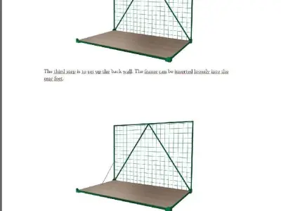 Mobile dog kennel 3D model