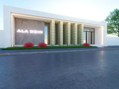 3D Model Small Modern Clinic Design Low-poly 3D model