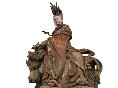 Deity Statue Sculpture07 3D model