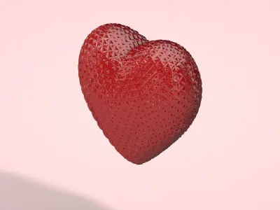 Rugged Heart 3D model