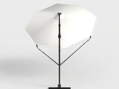 GARDEN UMBRELLA Low-poly 3D model