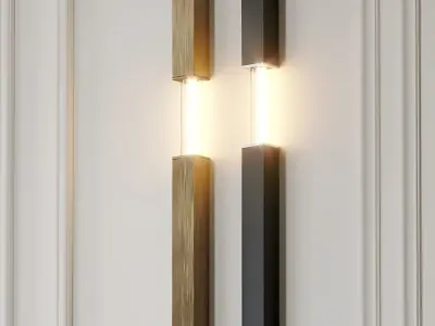 Small Modern Wall Sconce by ETSY 3D model
