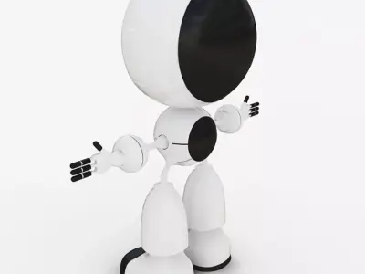 Smart Camera Robot  Low-poly 3D model