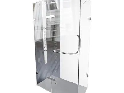 Monteray  H Frameless Rectangle Hinged 3D model