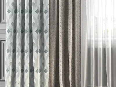Curtain Set 146 3D model