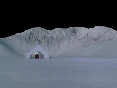 ICE SET piece of leather 3D model