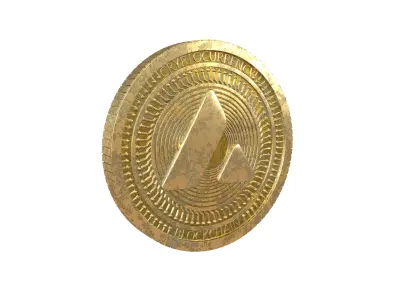 Avalanche Coin v6 002 3D model