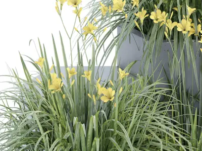 Hex-Block Planter 3D model