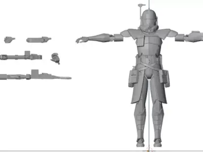 Animated Clone ARC Trooper Kit 3D print model