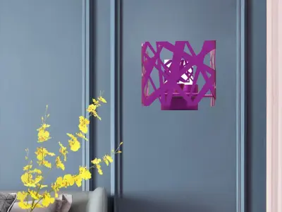 Decorative wall light 3D print model