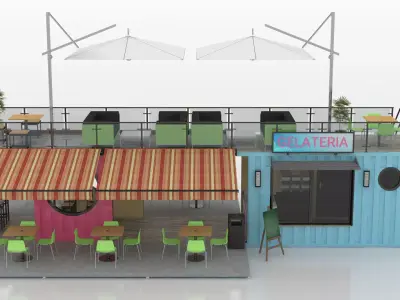 Container Ice Cream 3D model