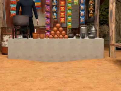 Tea Shop 3D model 3D model