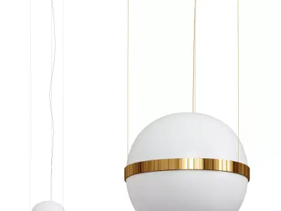 Modern Led Glass Ball Pendant Light by happyhouse 3D model