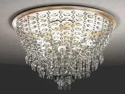 Round type  Classical Crystal Chandelier 3D model