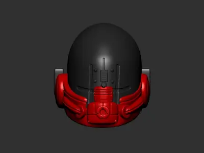 helmet high poly sculpt 3d printable ver 7 3D model 3D model 148