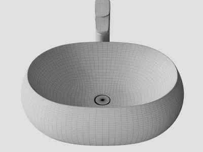 Washbasin Mira MR-4834 3D model