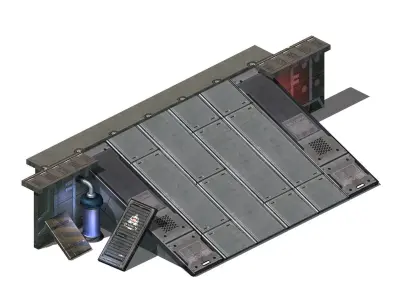 Space Station - Slope 03 3D model