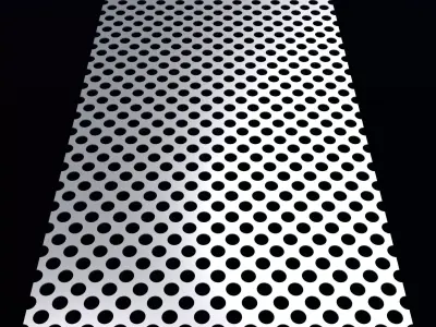 Perforated panel with 39 percent opening 25O84 3D model