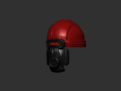 helmet high poly sculpt 3d printable  3D model 147