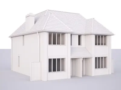 British House Queens Edith Way 1 3D model