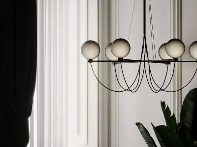 Globe Chandelier by HANDVARK 3D model