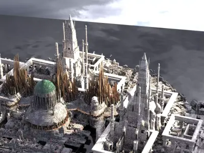 Avengers high palace Gods kit bash  3D model