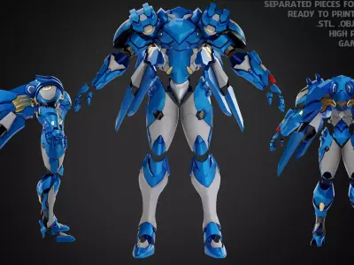 Overwatch 2 Pharah Armor for Cosplay 3D print model