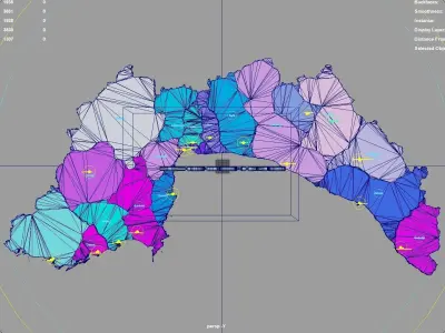 Antalya  Mediterranean Region  Turkey map region geography 3D model