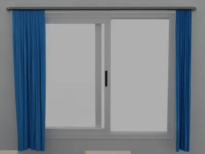 Dinning Table Set Low-poly 3D model