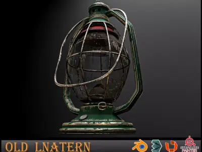 Old Lantern 3D model buy