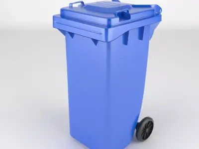 Plastic Wheeled Bin 3D model