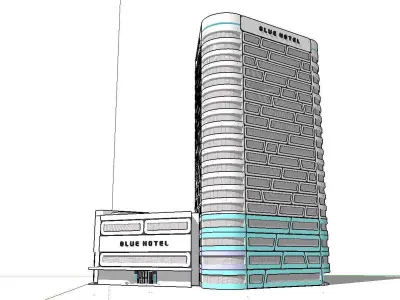 vacation spot-Resort-Fashion Leisure Hotel-0224 3D model