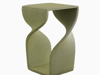 Twisted Stool for Childs 04 3D model