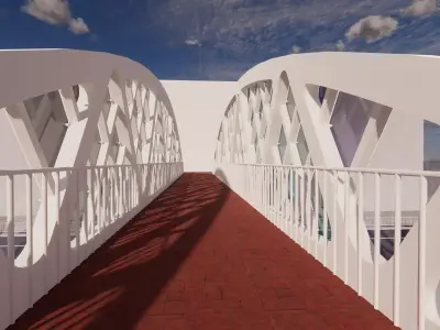Pedestrian Bridge -B5 3D model