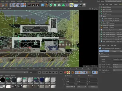 Modern Villa 3D model 30