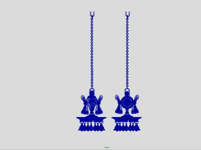 oil lamp shanku chakra balaji  maya 2013 3D model