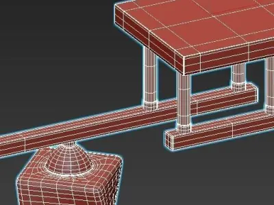 imexx four light ceiling fixture 3D model