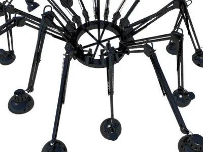 Desk Lamp Chandelier 3D model