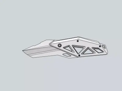 Futuristic Tactical Knife Concept 3D model