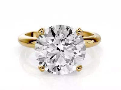 Engagement ring Corina 3ct  3D print model