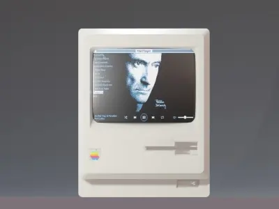 Apple Macintosh 1984 classic computer 3D model